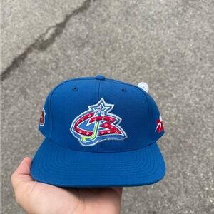 Vintage y2k 2000 sports specialties Columbus bluejackets SnapBack hat nwt